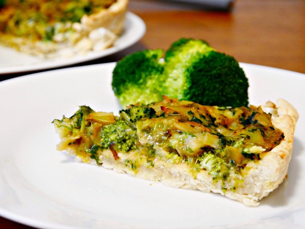 Leek, broccoli & Dijon Tart | Eat Yourself Green